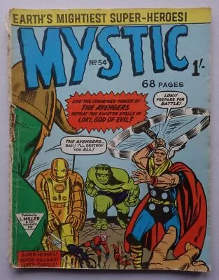 Buy Mystic Comic #54 (1965) Avengers #1 Reprint L. Miller Rear Cover Missing • 7.50£