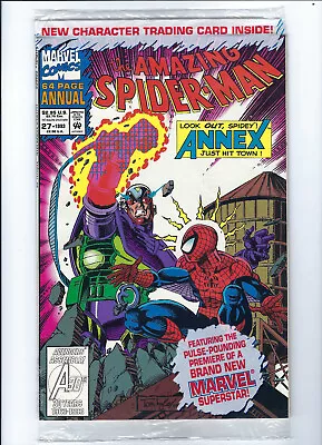 Buy AMAZING SPIDER-MAN  ANNUAL #27 (MARVEL, Sealed Bag, Cards Inside, 1993) NM • 5.54£