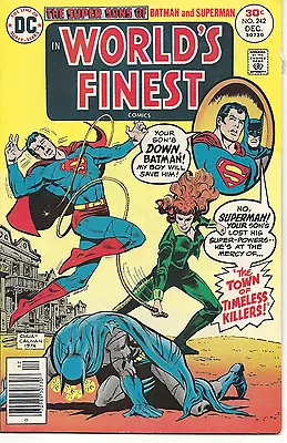 Buy World's Finest Comics DC # 242 Superman Batman Chua Calnan 1976 Fine + • 3.99£