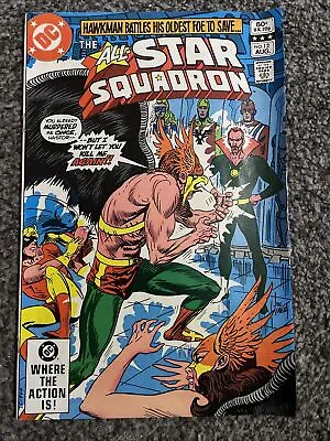Buy All-Star Squadron #12 : VF+ : Golden Age Hawkman Origin Dc Comics • 2£