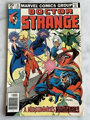 Buy Doctor Strange #34 F/VF 7.0 - Buy 3 For Free Shipping! (Marvel, 1979) AF • 5.27£