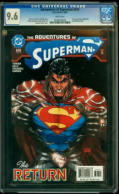 Buy ADVENTURES OF SUPERMAN #626 CGC 9.6 Michael Turner Cover 2004 204 DC Comic NM+ • 39.52£