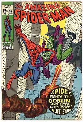 Buy Amazing Spider-Man    # 97     VERY FINE+     June 1971    STAN LEE Story • 142.31£