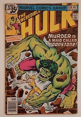 Buy  Hulk #228 (1st Appearance Of Moonstone) 1978 Key • 8.02£
