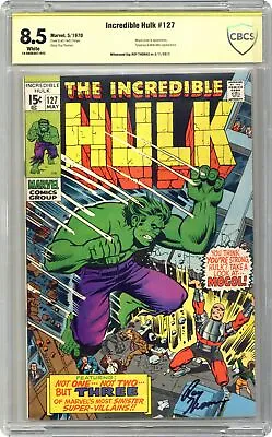 Buy Incredible Hulk #127 CBCS 8.5 SS Roy Thomas 1970 18-089E087-043 • 141.92£