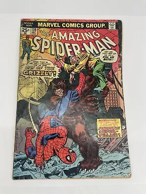 Buy The Amazing Spider-Man #139,Dec 1974, Marvel. 1st Appearance Of “Grizzly” • 8.04£