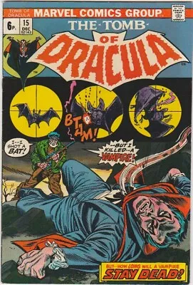 Buy Tomb Of Dracula 15 (Marvel 1973) VeryFine - • 13.50£