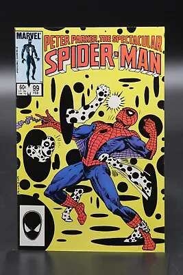 Buy Spectacular Spider-Man (1976) #99 Al Milgrom The Spot Cover Herb Trimpe Art VF • 22.14£