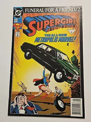 Buy Action Comics # 685 Vf Newsstand Dc Comics Funeral For A Friend Supergirl • 5.91£