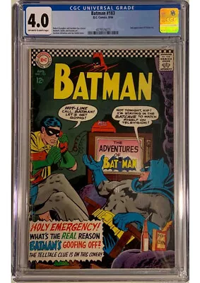 Buy BATMAN #183 CGC 4.0 Second Poison Ivy Appearance 2nd • 86.97£