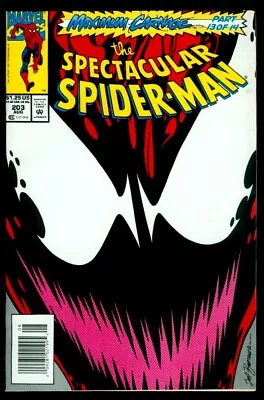 Buy Marvel Comics Spectacular SPIDER-MAN #203 Maximum Carnage 13 Newstand VFN/NM 9.0 • 27.56£