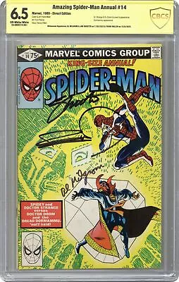 Buy Amazing Spider-Man Annual #14D CBCS 6.5 SS Milgrom/Shooter/Miller 1980 • 323.13£