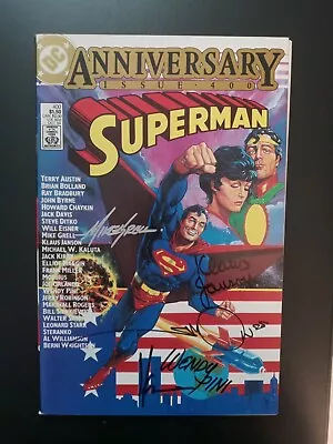 Buy Superman #400 SIGNED 5x Mike Grell, Walt Simonson, Howard Chaykin, Klaus Janson • 99.30£