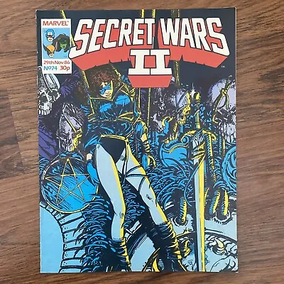 Buy Secret Wars II #74 Marvel UK Magazine 1986 Avengers Captain America Beyonder • 7.90£