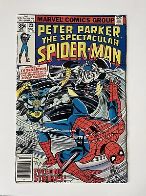Buy Spectacular Spider-man 23 Fn Moon Knight Jim Mooney 1978 Marvel Comics • 24.99£