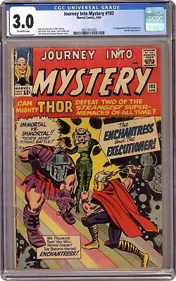 Buy Thor Journey Into Mystery #103 CGC 3.0 1964 3827431003 1st App. Enchantress • 234.33£