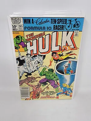 Buy Incredible Hulk #265 Rangers 1st Appearance *1981* Newsstand 7.5 • 7.92£