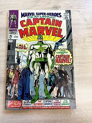 Buy Marvel Super-heroes Featuring Captain Marvel #12 1967, Fn 6.0 • 60£