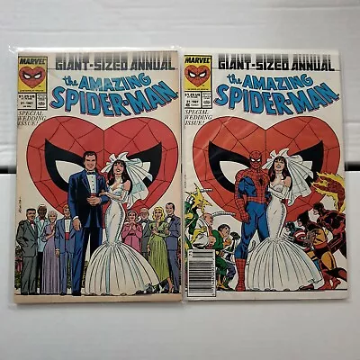 Buy The Amazing Spider-Man Giant Sized Annual #21 1987 Both Versions Wedding Issue! • 65£