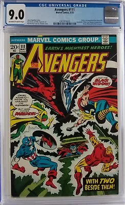 Buy Avengers #111 Cgc 9.0 Ow/w Pages 1973 Daredevil Cover • 95.93£