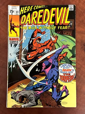 Buy DAREDEVIL Comic Marvel No. 59 Dec 1969 1st Crime Wave & Torpedo FN • 51.93£