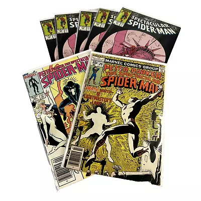 Buy SPECTACULAR SPIDER-MAN #20, 94 & 140 (X5) Lot Of 7 Marvel Comic Books Mid-High • 13.18£