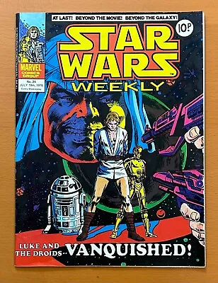Buy Star Wars Weekly #24 (Marvel UK 1978) FN- Condition Comic Magazine • 9.50£