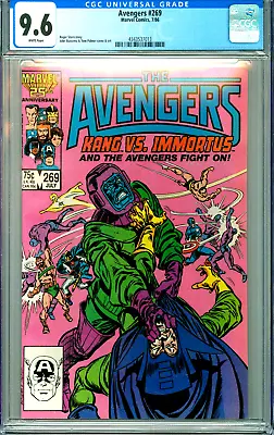 Buy AVENGERS 269 CGC 9.6 WP New Non-Circulated Case Copper Age MARVEL COMICS 1986 • 43.97£