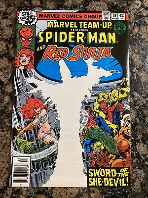 Buy Marvel Team-Up #79 Newsstand (1979) Key - Mary Jane Watson As Red Sonja VF+ • 20.11£