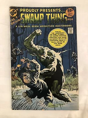 Buy Original Swamp Thing Saga Issue 1 1978 - Bernie Wrightson - DC • 4.99£