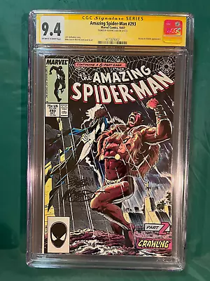 Buy Amazing Spider-Man #293 CGC 9.4 SS Signed Bob McLeod 1987 Kraven Key!  Marvel • 197.08£