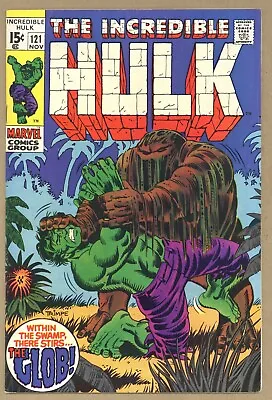 Buy Incredible Hulk 121 VF- Herb Trimpe Roy Thomas 1st GLOB! 1969 Marvel Comics V342 • 39.41£