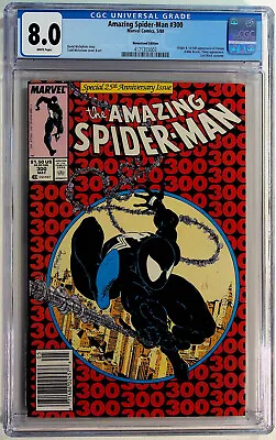Buy Amazing Spider-Man #300 CGC VF 8.0 White Pgs 1st Full Appearance Venom Newsstand • 399.76£