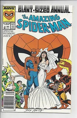 Buy Amazing Spider-Man Annual #21 NM-(9.0) 1987 - Signed By John Romita Sr Newsstand • 138.56£