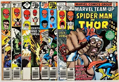 Buy 8 Marvel Team-Up Spider-Man & 70 Thor 73 Daredevil 74 75 76 Dr. Strange 77 81 83 • 23.59£
