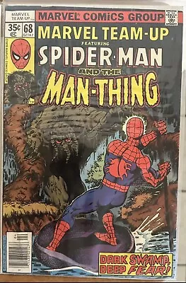 Buy Marvel Comics Marvel Team-Up #68 1978 Spider-man & The Man-Thing Bronze Age FN+ • 6.24£