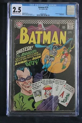 Buy Batman #179 - Dc Comics 1966 - Slabbed Cgc 2.5 • 213.85£