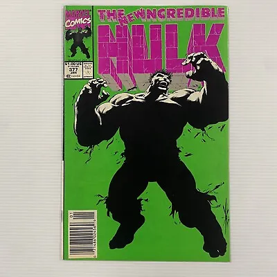 Buy The Incredible Hulk #377 1991 VF+ Newsstand Copy • 24£