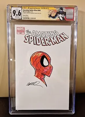 Buy The Amazing Spider-Man #648 CGC 9.6 SS Sketch HUMBERTO RAMOS! BEAUTIFUL SKETCH! • 237.18£