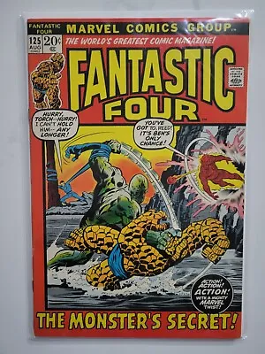 Buy Fantastic Four Marvel #125 (aug 1972) - Stan Lee-the Monsters Secret, See Pics! • 18.35£