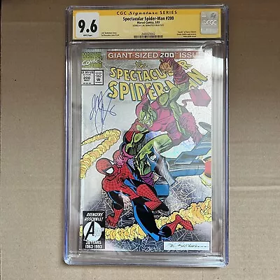 Buy 9.6 CGC Spectacular Spider-Man #200 Signed J.M. DeMatteis Foil Marvel Buscema • 90.92£