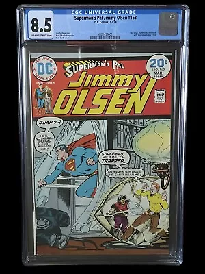 Buy Superman's Pal Jimmy Olsen #163 CGC 8.5 1974 OW/W PGS DC Comics Last Issue • 59.30£