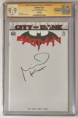 Buy Batman #75 • Cgc Ss 9.9 • Signed Michael Keaton • Blank Sketch Variant • 790.60£