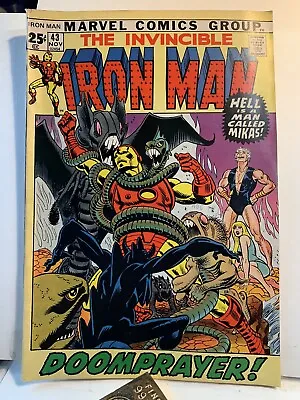 Buy 1971 Iron Man #43 Comic Book High Grade Issue Marvel Comics Intro The Guardsman! • 55.28£