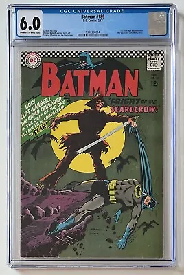 Buy Batman #189 (1967) CGC 6.0 OWW - 1st Silver Age App. Of The Scarecrow • 534.34£