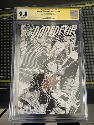 Buy CGC 9.8 Marvel Authentix:Daredevil #1 Signed By Stan Lee And Kevin Smith • 476£
