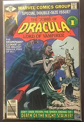 Buy Tomb Of Dracula #70--final Issue. • 19.72£