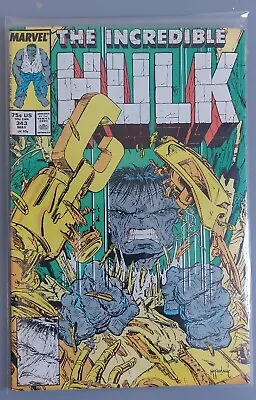 Buy Incredible Hulk #343 Vol1 Marvel Comics Mcfarlane May 1988 • 7.50£