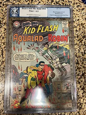 Buy Brave And The Bold #54 PGX 6.5 Origin/ First Appearance Of The Teen Titans 1964 • 439.74£