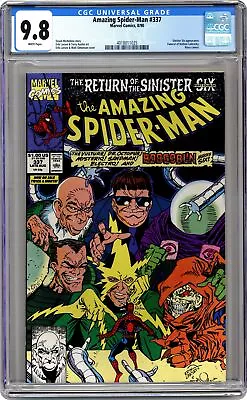 Buy Amazing Spider-Man #337 CGC 9.8 1990 4018011025 • 151.22£